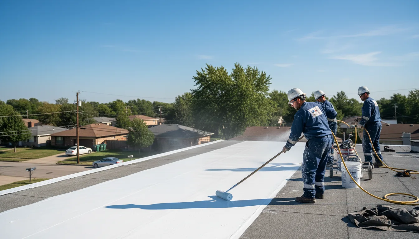 Commercial roof coating in Racine, OH near me